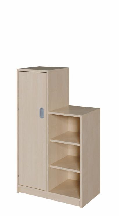 SideStep Schrank 120/80 cm, Regal/Tür